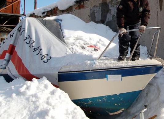 Como armazenar um barco no inverno?