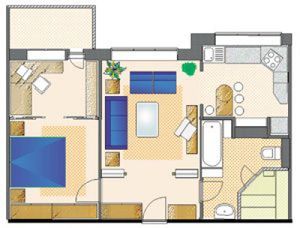 Layout do apartamento