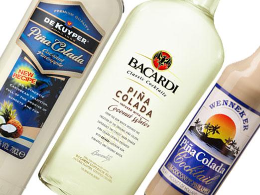 Como beber o licor de Pina Colada e outros?