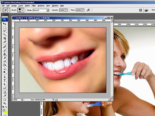 Como branquear os dentes no Photoshop?
