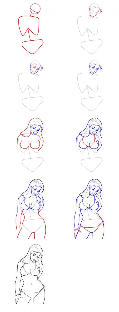 Como desenhar uma mulher