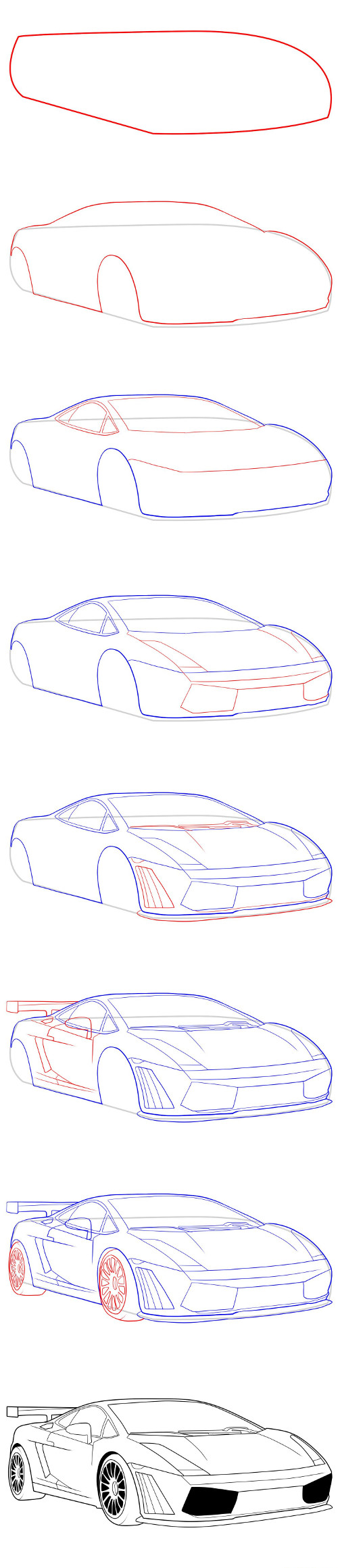 Como desenhar Lamborghini?