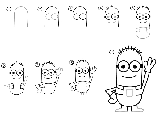 Como desenhar um minion?