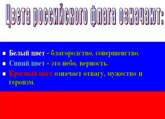 O que significam as cores da bandeira russa?